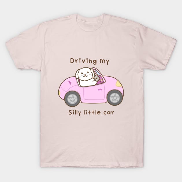 Dog driving a car T-Shirt by Miaufu&Friends